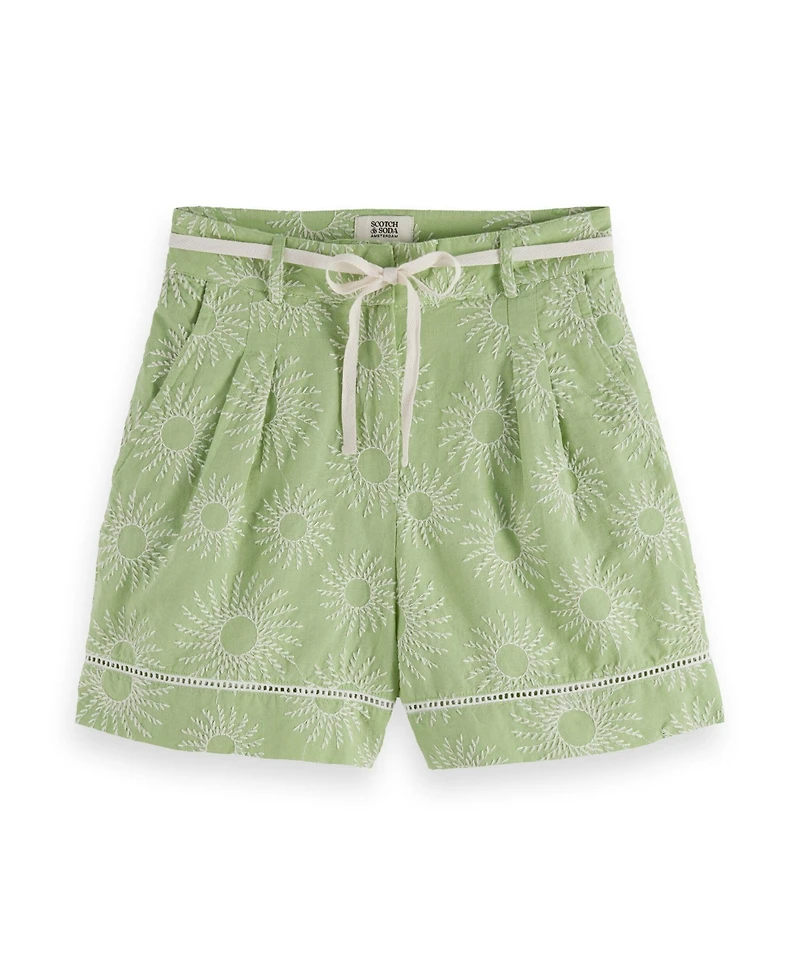 Scotch & Soda Women's High Rise Broderie Shorts