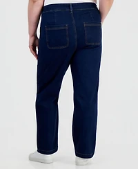 Style & Co Plus High-Rise Pull-On Utility Jeans, Macy's Exclusive