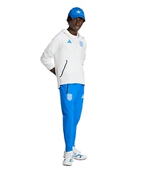 Adidas Men's White San Diego Fc Tiro Travel Full-Zip Hooded Windbreaker