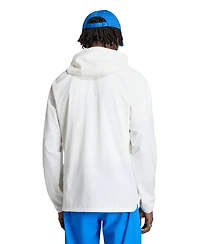 Adidas Men's White San Diego Fc Tiro Travel Full-Zip Hooded Windbreaker