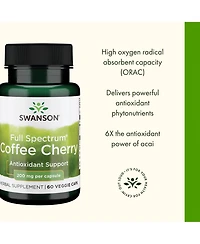 Swanson Full Spectrum Coffee Cherry Immune Support and Phytonutrients, Overall Wellness, 60 Veggie Capsules