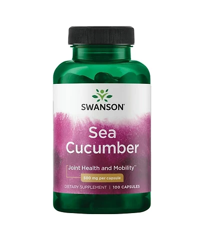 Swanson Sea Cucumber quality Supplement for Joint Health and Mobility Supports Cartilage and Connective Tissue 100 Capsules, 500 Milligram Each