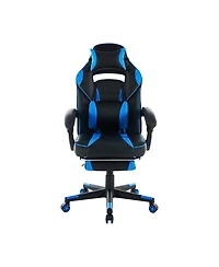 homfan 25.6D x 26.8W x 46.3H in Pu Leather Gaming Chair High Back Ergonomic, Racing Style Computer Desk Chair for Home Office Bedroom