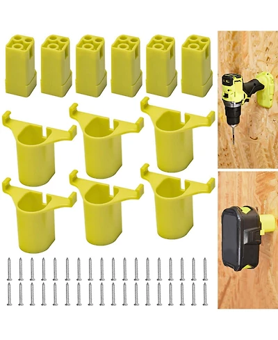 Xdovet Wall Mounted Power Tool Holder Set Garage Storage and Organization Rack