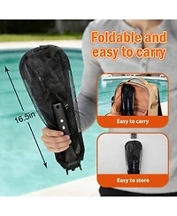 Xdovet Pool Skimmer Net Telescopic Pole Fine Mesh Leaf Rake