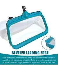 Xdovet Pool Skimmer Net Heavy Duty Leaf Rake Mesh Bag
