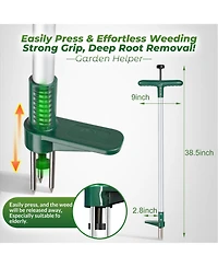 Xdovet Weed Puller Stand Up Weeder 3 Claws Root Puller