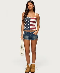 Edikted Women's Usa Lover Tank Top