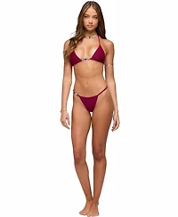 Edikted Women's Evana Bead Triangle Bikini Top