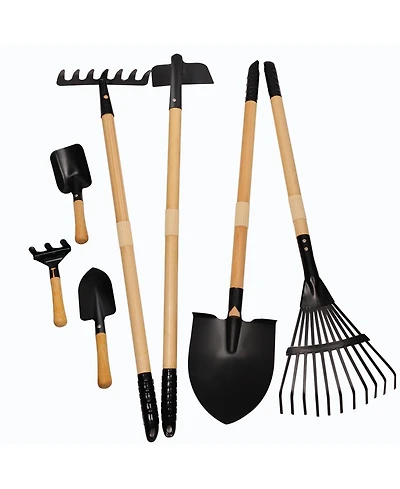 Xdovet Metal Gardening Tools Kids Rake Shovel Set