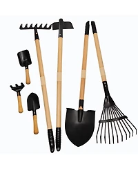 Xdovet Metal Gardening Tools Kids Rake Shovel Set