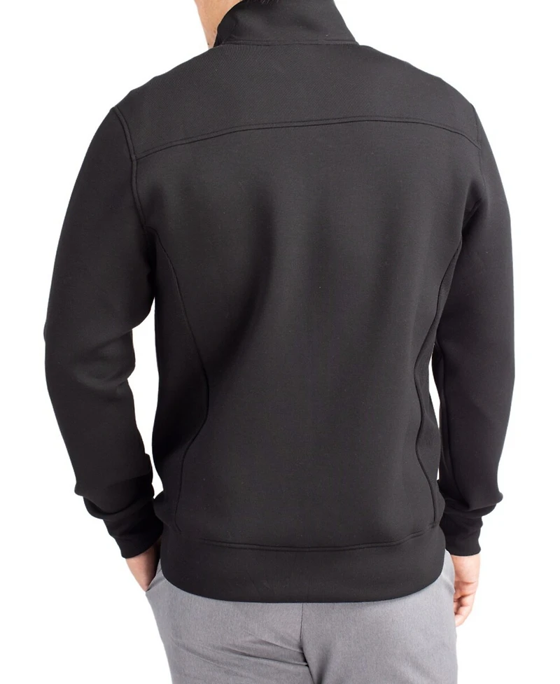 Cutter & Buck Men's Black Miami Hurricanes Roam Full-Zip Jacket