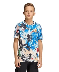 Adidas Big Boys and Girls Blue Manchester United X Stone Roses Replica Jersey