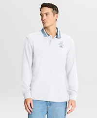 Fanatics Men's White Milano Cortina 2026 Winter Olympics Tipped Long Sleeve Polo Shirt