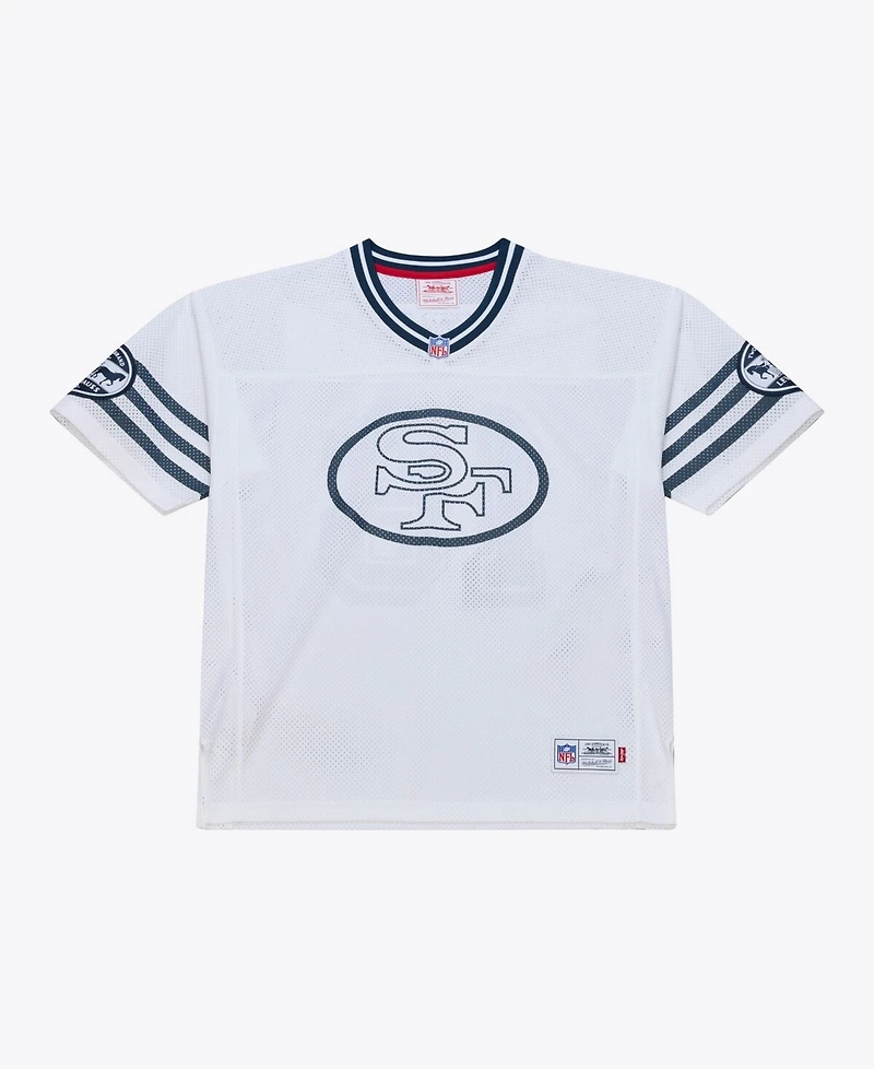 Mitchell & Ness Men's Women's x Levi's Joe Montana White San Francisco 49ers Legacy Jersey