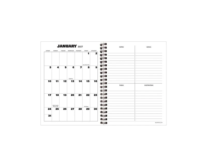 Tf Publishing Paper Goods 2027 Medium Weekly Monthly Planner