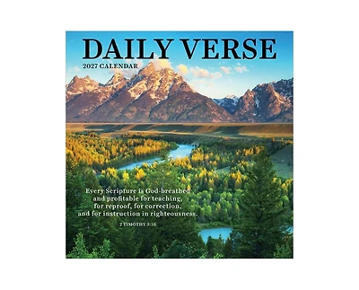 Tf Publishing Paper Goods 2027 Daily Verse Wall Calendar