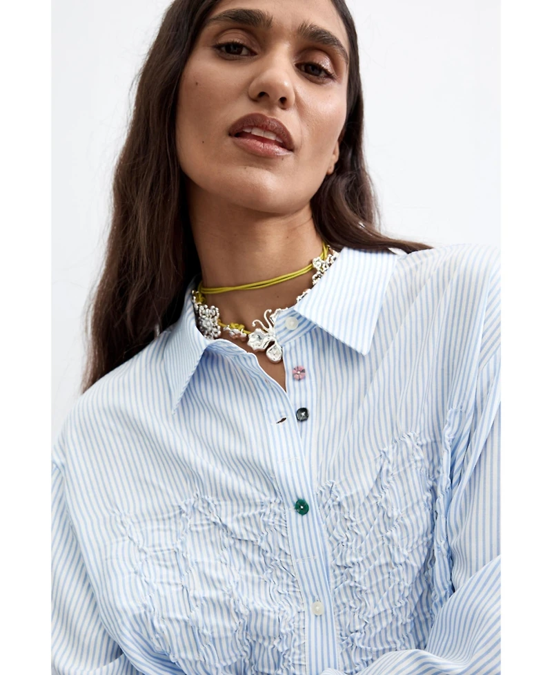 Desigual Women's Long striped shirt