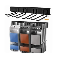 Xdovet Tool Storrack Steel Garage Wall Mount Organizer Hooks Ladder Chair Shovel Broom Power Tool Storage Rack Heavy Duty 800 Lbs