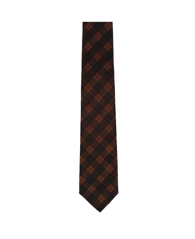 Trafalgar Men's Digby Checkered Plaid Silk Necktie