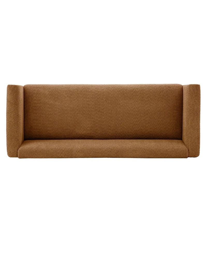 Streamdale Furniture Modern 3-Seater Textured Sofa with Rubberwood Legs