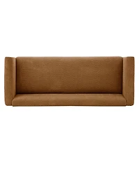 Streamdale Furniture Modern 3-Seater Textured Sofa with Rubberwood Legs