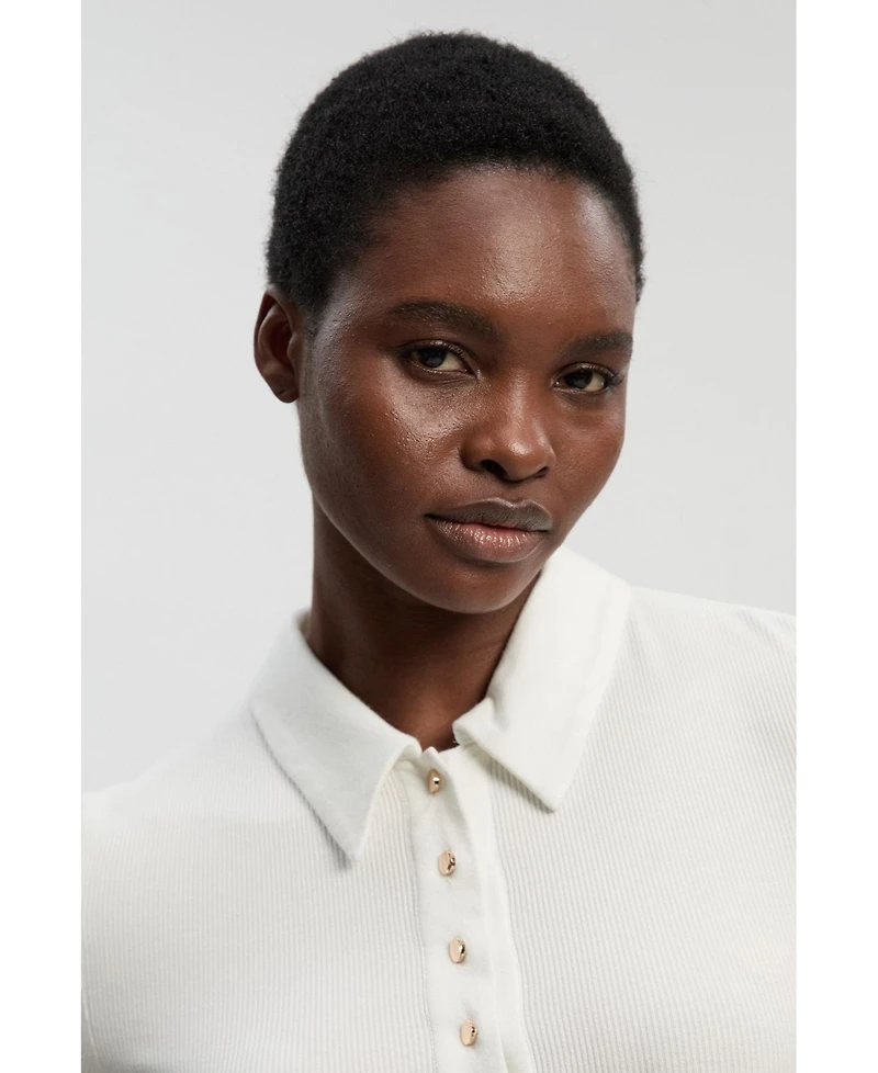 Karen Millen Women's Rib Shirt Midi Dress