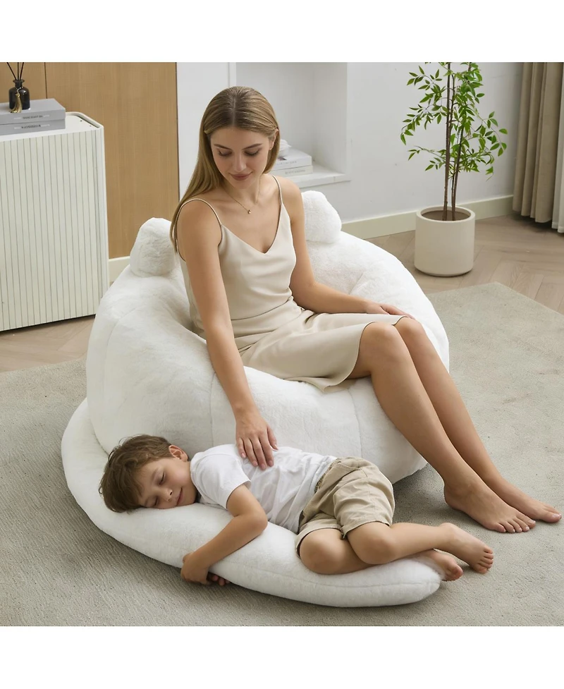 Streamdale Furniture Cat-Shaped Bean Bag Sofa