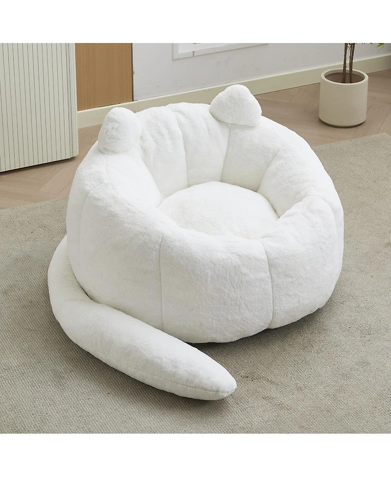 Streamdale Furniture Cat-Shaped Bean Bag Sofa