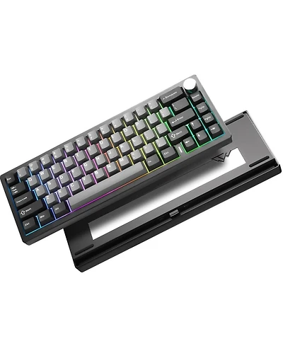 Lamicall AL68 60% Full Aluminum Knob Tri-Mode Hot Swap Keyboard Milk V2 Linear