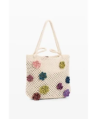 Desigual Women's Crochet bag with flowers