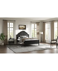 Streamdale Furniture Full Size Wood Platform Bed with Headboard and Footboard