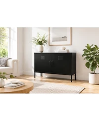 Streamdale Furniture Premium Steel Storage Cabinet with Adjustable Shelves and Leveling Feet