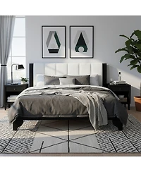 Streamdale Furniture Modern Pine and Manufactured Wood Bed Frame