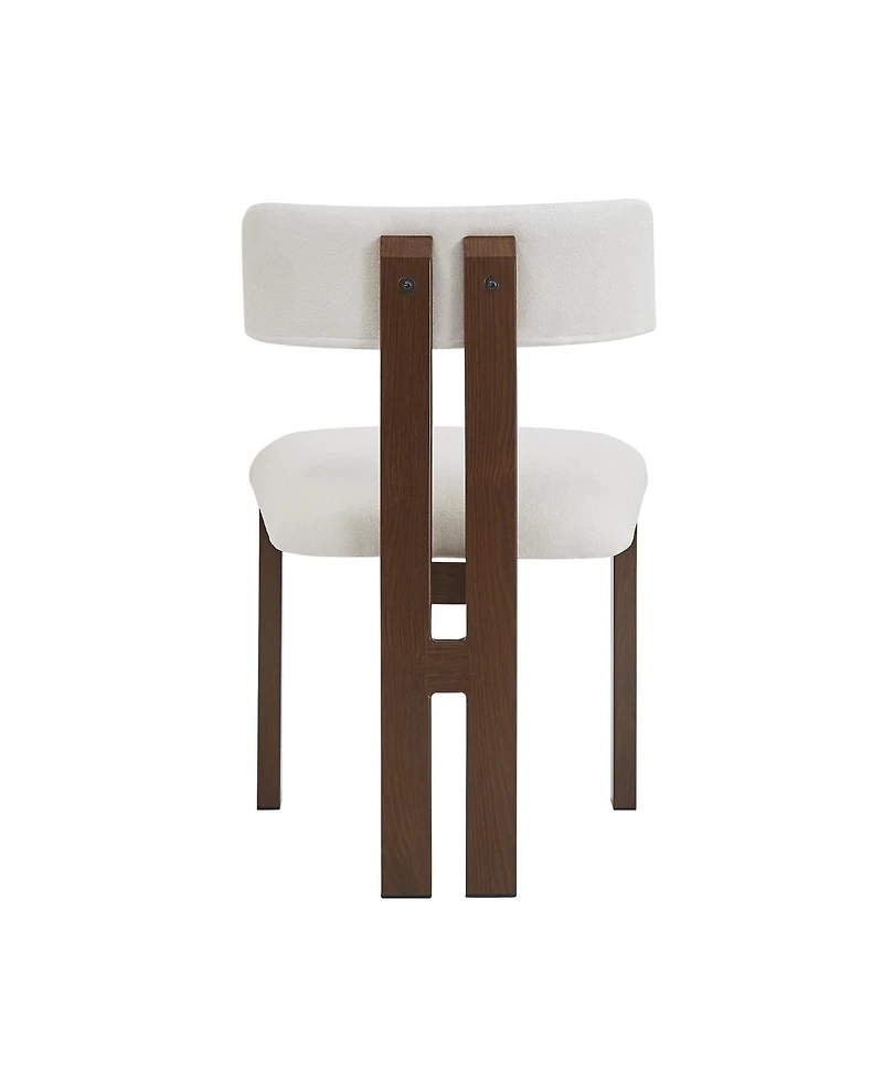 Streamdale Furniture Upholstered Armless Dining Chairs With Metal Legs (Set of 2)