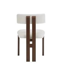 Streamdale Furniture Upholstered Armless Dining Chairs With Metal Legs (Set of 2)