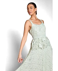 Coast Women's Lace Peplum Midi Dress
