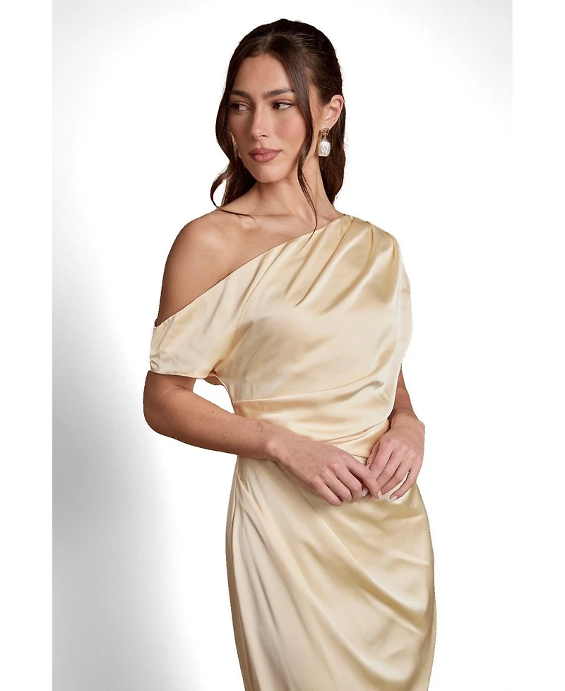 Coast Women's Off Shoulder Satin Maxi Dress