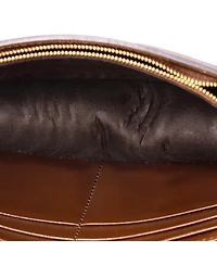 Pre-Owned Gucci Logo Heart Chain Wallet Gg Coated Canvas