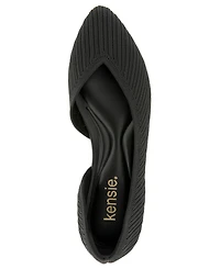 Kensie Women's Gavah Knit D'Orsay Ballet Flat