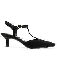 Kensie Women's Odessa Kitten Heel T-Strap Pump