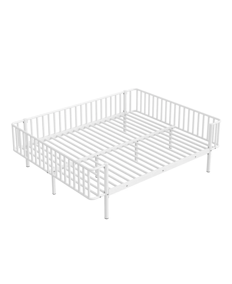 Streamdale Furniture Metal Daybed with Sturdy Steel Slat Support