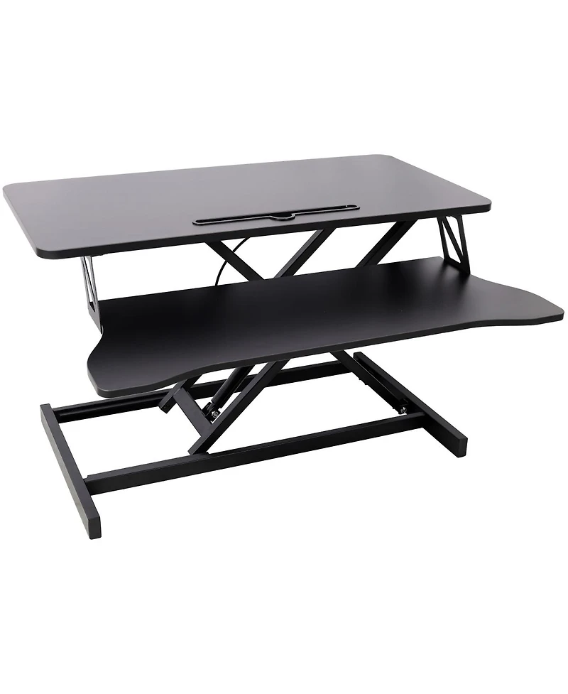 Streamdale Furniture Streamdale Adjustable Height Standing Desk with Keyboard Tray Black