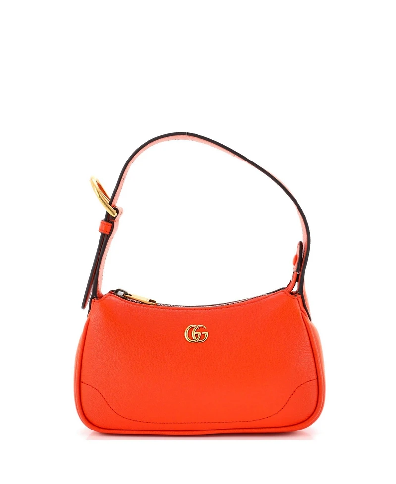 Pre-Owned Gucci Mini Aphrodite Shoulder Bag Leather