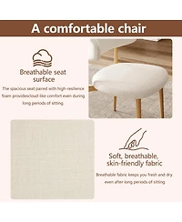 Streamdale Furniture Set of 2 Modern Upholstered Dining Chairs
