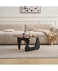 Streamdale Furniture Mid-Century Modern Farmhouse Wood Coffee Table