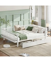 Streamdale Metal Platform Bed with Storage Drawers