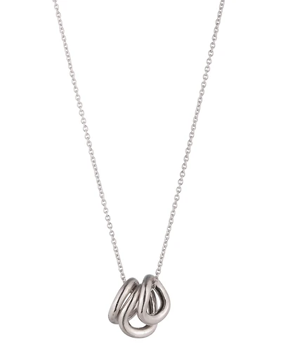 Lauren Ralph Lauren Sterling Silver-Plated Wave Motif Necklace