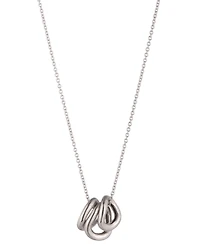 Lauren Ralph Lauren Sterling Silver-Plated Wave Motif Necklace