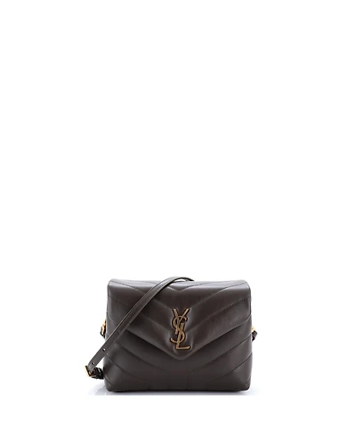 Pre-Owned Saint Laurent Toy Loulou Shoulder Bag Matelasse Chevron Leather